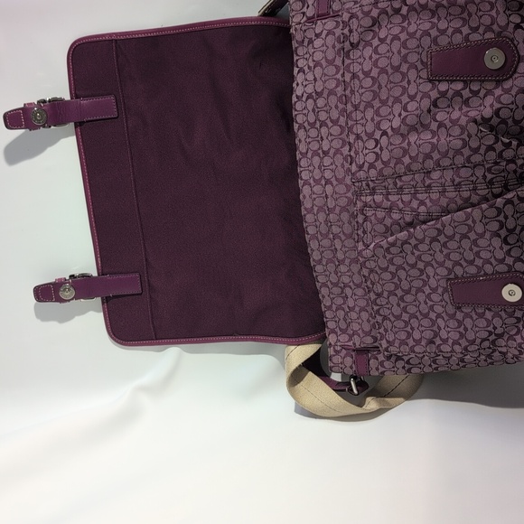 Coach Purple Patterned Women's Bag - Picture 6 of 11
